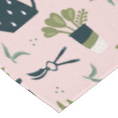 Pink-Gärtnermuster Tischdecke (Schrägansicht)