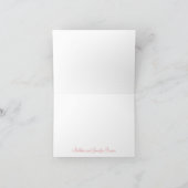 Pink Geblüht individuell anpassbare Karte (Innenseite)