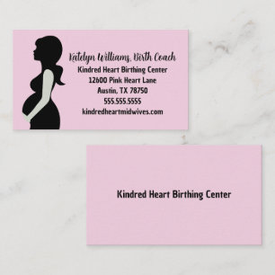 Pink Geburtszentrum Mutterschaftscoach Doula Visitenkarte