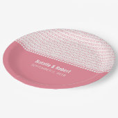 Pink Geek Chic Binary Code Paper Teller (Schrägansicht)