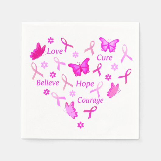 Pink gehen serviette (Vorderseite)