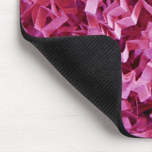 Pink gekrinkte Teile Recycelnd Füllpapier Mousepad (Ecke)