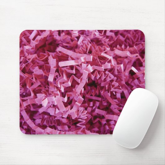 Pink gekrinkte Teile Recycelnd Füllpapier Mousepad (Mit Mouse)