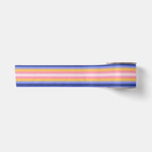 Pink Gelb Blau Farbverlauf Satinband