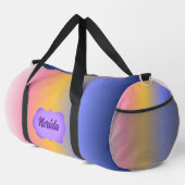 Pink Gelb Blau Verlauf Duffle Bag (Rechte Ecke)