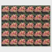 Pink-gelbe Plumeria-Blume-Umschlagpapier Geschenkpapier (Flach)