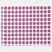 Pink Gem Muster Fleecedecke (Vorderseite (Horizontal))