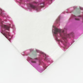 Pink Gem Muster Fleecedecke (Ecke)
