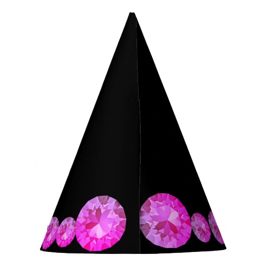 Pink Gemis Party Hat Partyhütchen (Rückseite)