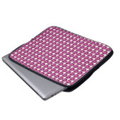 Pink Gemstone Muster Laptopschutzhülle (Vorne Knopf)