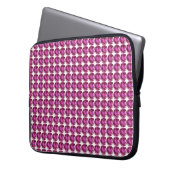 Pink Gemstone Muster Laptopschutzhülle (Vorderseite Links)