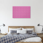 Pink Gemstone Muster Leinwanddruck (Insitu (Schlafzimmer))