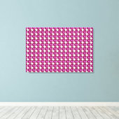 Pink Gemstone Muster Leinwanddruck (Insitu (Holzboden))