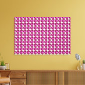 Pink Gemstone Muster Leinwanddruck (Insitu (Wohnzimmer))