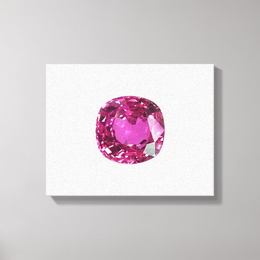Pink Gemstone Muster Leinwanddruck (Vorderseite)