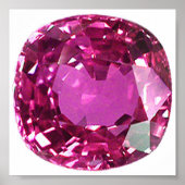 Pink Gemstone Muster Poster (Vorne)