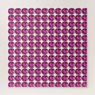Pink Gemstone Muster Puzzle