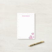 Pink Gemstone Post It Post-it Klebezettel (Auf Schreibtisch)