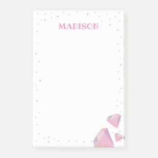 Pink Gemstone Post It Post-it Klebezettel