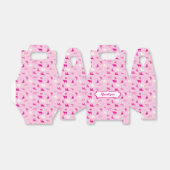 Pink Gemustertes Langornmuster Geschenkschachtel (Ungefaltet)