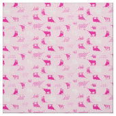 Pink Gemustertes Langornmuster Stoff (Muster)