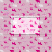 Pink Gemustertes Langornmuster Stoff (Kachel)