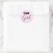 Pink Gender Reveal Team Girl Stickers (Tasche)