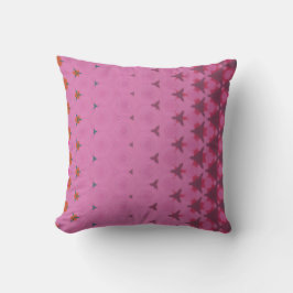 Pink geometric design pillow kissen