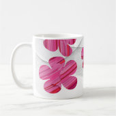 Pink geometric flower mug kaffeetasse (Links)