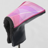 Pink Geometric Golf Headcover (3/4 Vorderseite)