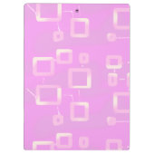 Pink Geometric  Klemmbrett (Rückseite)
