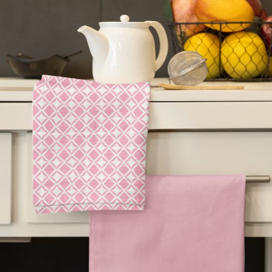 Pink Geometric Küchentuch
