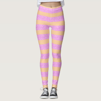 Pink Geometric  Leggings