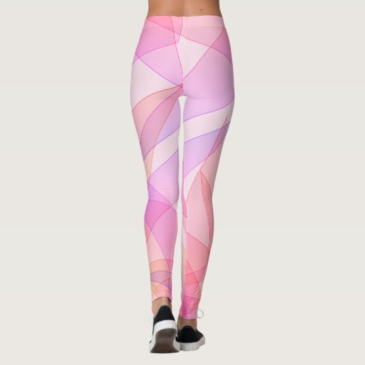 Pink Geometric Leggings (Rückseite)