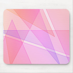 Pink Geometric Mousepad