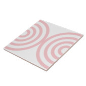 Pink Geometric Muster Mitte Jahrhundert Moderne Fliese (Seite)