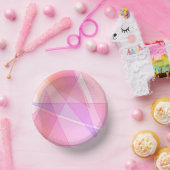 Pink Geometric Pappteller (Party)