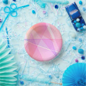 Pink Geometric Pappteller (Party)