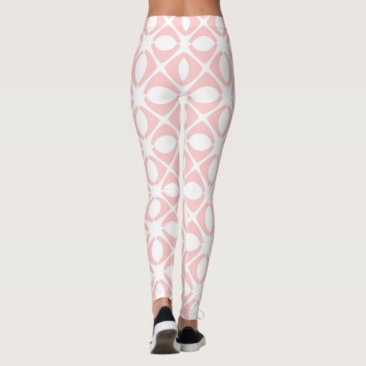 Pink Geometric Pattern Leggings (Rückseite)