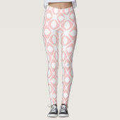 Pink Geometric Pattern Leggings (Vorderseite)