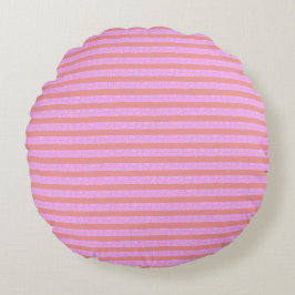 Pink Geometric Rundes Kissen