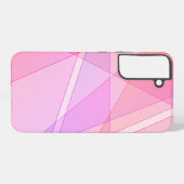 Pink Geometric Samsung Galaxy Hülle (Rückseite (Horizontal))