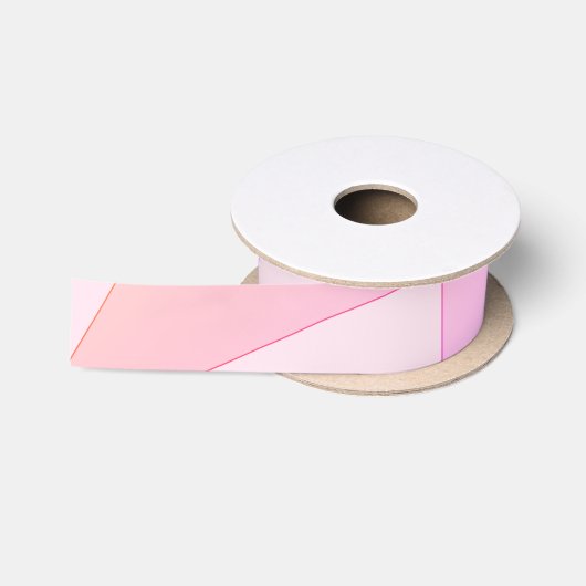Pink Geometric Satinband (Spule)