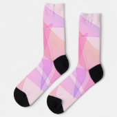 Pink Geometric Socken (Linkes Detail)