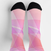 Pink Geometric Socken (Oben)