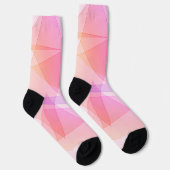 Pink Geometric Socken (Rechts)