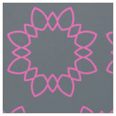 Pink Geometric Star Petals Stoff (Nahaufnahme)