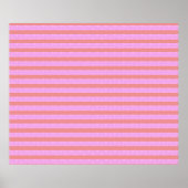 Pink Geometric Stripes Poster (Vorne)