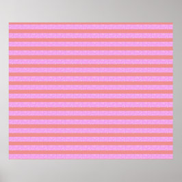 Pink Geometric Stripes Poster