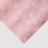 Pink Geometric Triangle Glam Bling Trendy Stilvoll Seidenpapier (Detail)